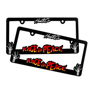 Cadre de <span class=keywords><strong>plaque</strong></span> d'immatriculation de voiture personnalisé résistant aux UV, avec logo en relief, support de <span class=keywords><strong>plaque</strong></span> d'immatriculation, vente en gros - Product Image 3