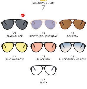 Lunettes de soleil d'extérieur pour vélo UV400 PC à la mode unique pour femmes, cadre blanc léger, <span class=keywords><strong>lentilles</strong></span> carrées marron léopard bon marché - Product Image 5