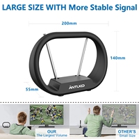 Best verkochte Antuko 4K 1080P binnenantenne met magnetische basis voor het ontvangen van digitale tv-gezenders, van plastic.