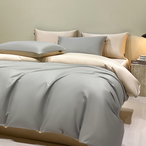 Sunny Textile vente en gros coton égyptien couleur unie Double sort simple reine bleu ensembles <span class=keywords><strong>de</strong></span> housse <span class=keywords><strong>de</strong></span> couette - Product Image 1