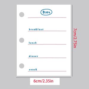 Colorful Mini Loose Leaf Refill Paper Binder Inserts (60 Sheets) for <b>Planner</b> <b>Journal</b> Diary Office School Supplies Gift - Product Image 2