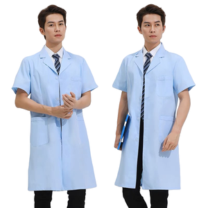 Белое пальто для ветеринара, одежда для врача с длинным рукавом, утолщенная Женская одежда для салона красоты, медсестры, больницы, медицинская лаборатория, комбинезоны - Product Image 4