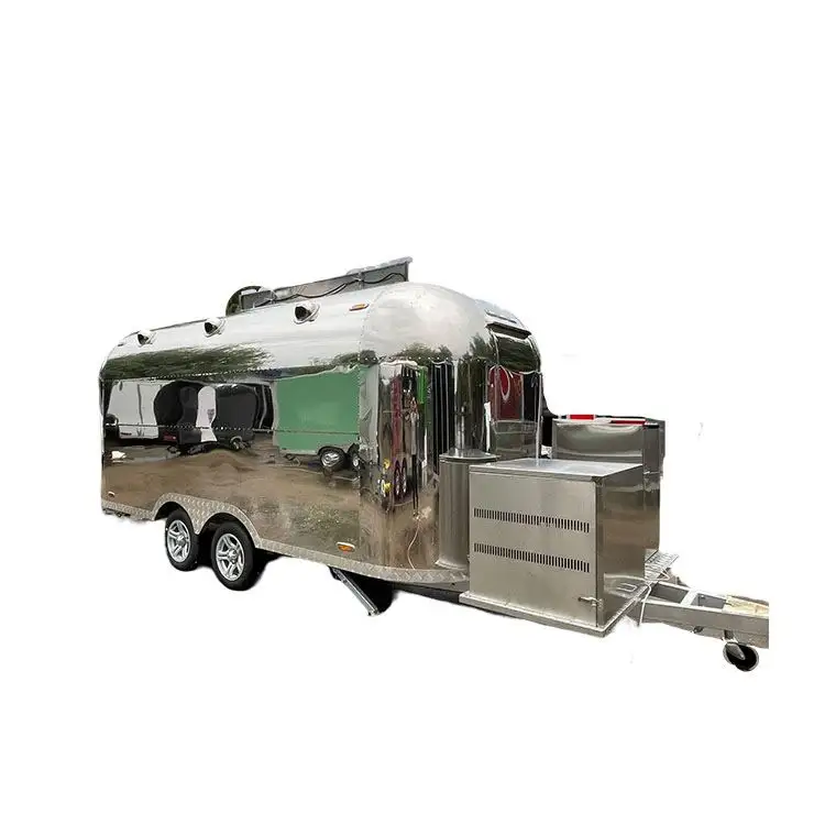 TUNE Comercial Personalizado Concessão Airstream Espelho Estilo Hot Dog Food Trailer