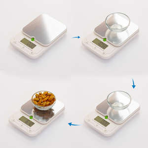 Balance de cuisine numérique en acier inoxydable de 3 kg, outil de pesage électronique pour la pâtisserie, alimentée par piles, <span class=keywords><strong>division</strong></span> de 1 g - Product Image 5