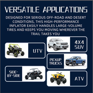 Compresseur d'air tout-terrain VOLCANO haute performance pour pneus de grande taille, gonflage super rapide, ATV, UTV - Product Image 5