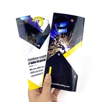 Brochure pliée en trois, impression sur papier couché 150 g/m², haute qualité, prix bas, personnalisable pour entreprises