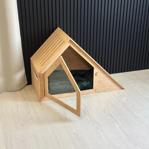 Casa Moderna de Lujo para Perros, Mueble para Mascotas de Madera Maciza con Diseño Animal, Cabina Transpirable para Interiores - Product Image 3