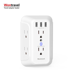 Удлинитель для розеток Wontravel US с заземлением, 6 розеток, 3 USB, защита от перенапряжения, с поддержкой SDK - Product Image 5