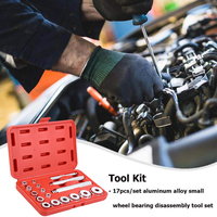Kit de pilote de joints, ensemble de 17 pièces, roulements de bagues, de course, extracteur de roulements en acier inoxydable