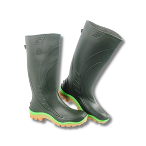 Botas AP 2006 VERDES con un color verde brillante combinado con una entresuela de PVC, aptas para uso industrial y otros usos. - Product Image 1