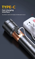 Lampe torche LED à prix réduit, lampe torche tactique d'extérieur haute intensité, lampes torches portables rechargeables