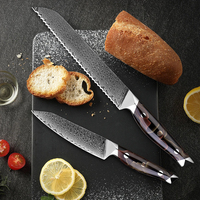 Couteau Santoku tranchant rasoir japon damas couteau de Chef en acier inoxydable mode couteau occidental manche ergonomique en résine de cuivre platine
