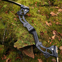 Arc à poulies de chasse américain Tomahawk - Construction en métal et bois pour le tir à l'arc de compétition en plein air