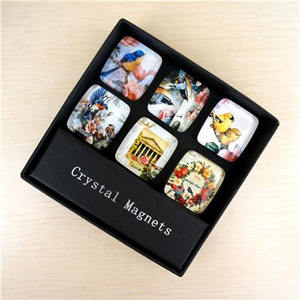 แม่เหล็กติดตู้เย็นทรงสี่เหลี่ยมแบบวินเทจ MH-QT0424 - Product Image 1