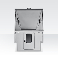 Camper de camionnette tout-terrain à encastrer, panneau sandwich de qualité RV, boîte de toit rigide relevable, pliable, triangulaire, étanche, design moderne, Hilux