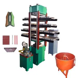 Gummi boden Gym Fliesen Hydraulische Press maschine/Gummi Granulat Fliesen Herstellung Presse in Polen