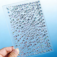 Autocollants de visage en strass autocollants assortis pour maquillage des yeux, cheveux, art corporel, bijoux de visage DIY pour festival et performance scénique