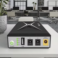 Catu daya DC UPS Mini 18w LED tidak mengganggu, catu daya USB 5V/2A untuk ponsel WiFi router Lithium