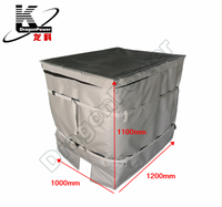Chauffe-IBC 1000L 4500W, Couverture Chauffante Électrique Isolée Thermiquement pour IBC avec Thermostat