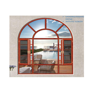 Bão Tác Động Cửa Sổ Cửa Sổ Ở Nhà Máy Giá Khung Nhôm Cửa Sổ Cửa Sổ Kính Đôi - Product Image 4