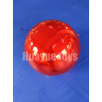 Ballon miroir sphérique en PVC Huayue, or brillant rouge, 60 cm, 70 cm, 80 cm, décoration suspendue, ballon miroir gonflable pour événement géant