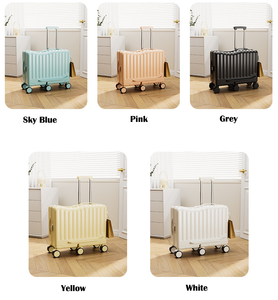 20 נסיעה על מזוודה ילדים מזוודות 6 גלגלים עם מזוודה עם גלגלים spinner רוכב על פעוט מטען נסיעה - Product Image 4