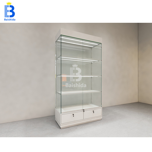 Tùy Chỉnh Bán Lẻ Thuốc Lá Cửa Hàng Phụ Kiện Bằng Gỗ Xì Gà Cửa Hàng Hiển Thị Tủ Có Thể Điều Chỉnh Laminate Glass Showcase Cho - Product Image 5