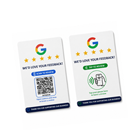 NFC Kundenbewertungskarte PVC CR80 Google QR-Code Tippen-Scannen-Feedback-Anfragekarte Tragbares Business-Marketing-Tool Brieftaschengröße