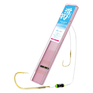 Juoqi Wang Double Hook Running Sinker Gold Sleeve Pre Tied Slip Float For Crucian Carp Fishing - Product Image 5