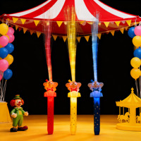 Baguette lumineuse en fibre optique Éléphant pour fête fluo, fournitures de fête néon, baguette lumineuse en fibre optique thème cirque, baguette lumineuse éléphant cirque