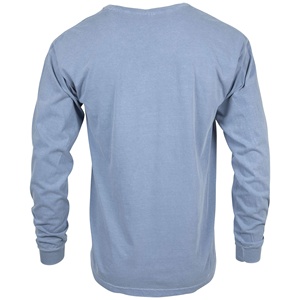 Camisetas de algodón de manga larga para hombre de 180g al por mayor camisetas de algodón de poliéster lisas en blanco - Product Image 3