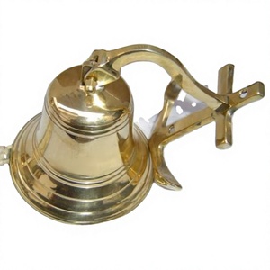 Campana de latón de calidad superior que cuelga la mayoría de las campanas de ancla de barco decorativas campanas náuticas montadas en pared y puerta de lujo de DI - Product Image 1