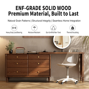 Cổ điển chất lượng cao lớn trang điểm cổ Vanity bàn Bàn bàn trang điểm với phân và thông minh LED Vanity gương - Product Image 4