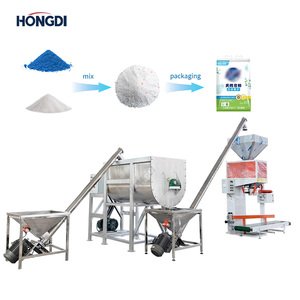 Línea de Producción Automática para Mezclar, Llenar y Empacar Polvo, para Detergente de Lavandería, Harina y Maíz, con Materiales Plásticos - Product Image 1