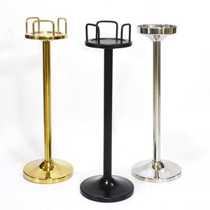 Support vertical pour bouteilles de vin en acier inoxydable avec seau à glace intégré pour vin, bière, KTV, club, bar, barbecue, fête, mariage - Product Image 4