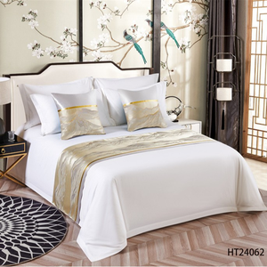 Lenzuola copricuscino di lusso Hotel King Size letto <span class=keywords><strong>Runner</strong></span> Set - Product Image 6