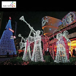 Décoration de Noël extérieure en forme d'ange lumineux - Product Image 4