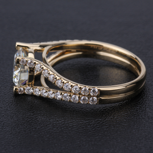 Модные Роскошные изящные кольца с синтетическими бриллиантами Stargems из настоящего твердого золота, ювелирные изделия - Product Image 3