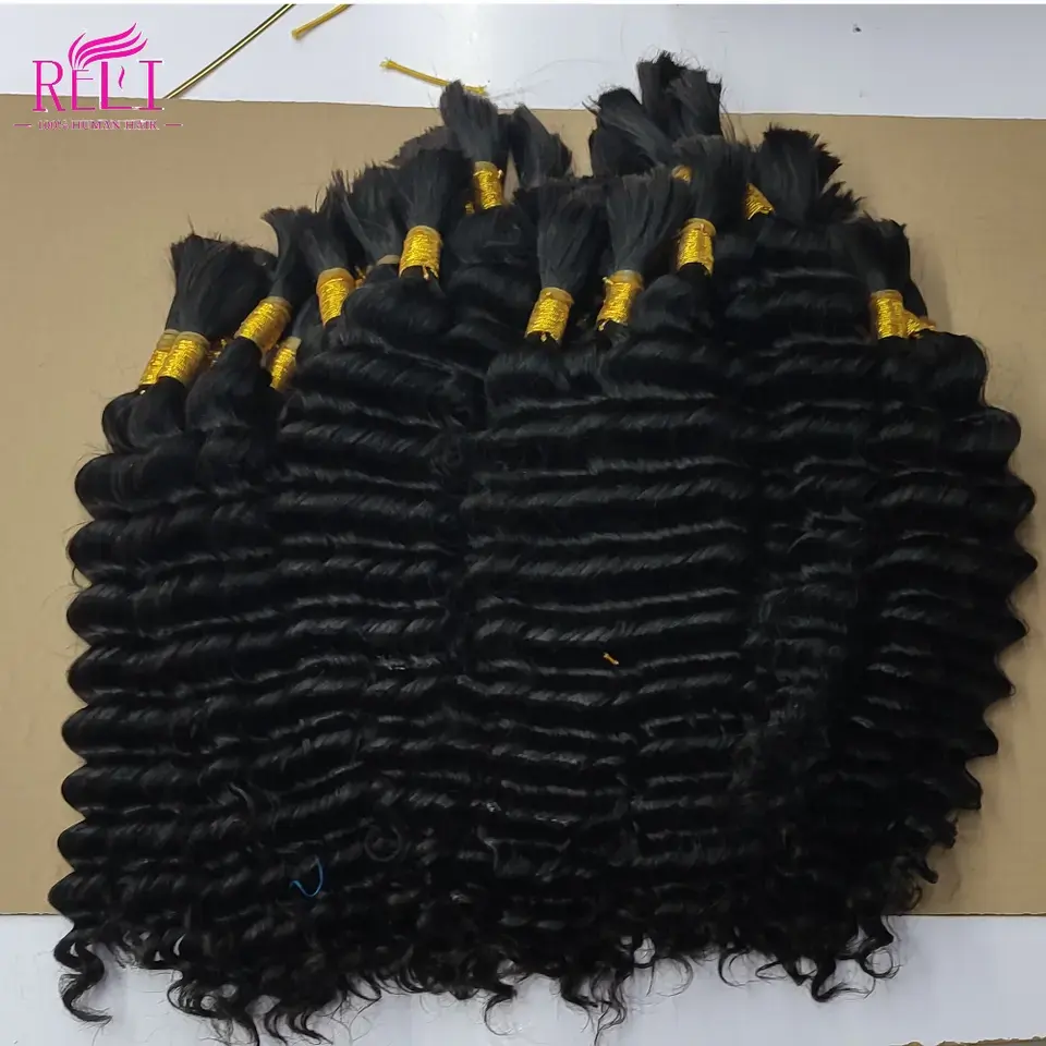 no shedding no tangle bulk hair 100% cuticle aligned one donor Vietnamese raw deep wave hair bulk wholesale vendors