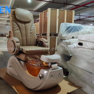 Kisen High-end Beauty Hair Salon Furniture Pu Leather Manicure Chair Electric Kneading Massage with Plumbing Pedicure Chair - Product Image 5