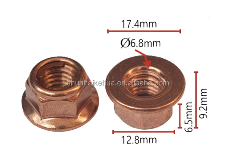 20 Stück Kupfer Auspuffmuttern M8 - Für BMW E30 & Auto Auspuffsysteme