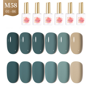 AILANUO - Juego de Esmalte de Uñas en Gel de Alta Pigmentación, 6 Colores, ODM/OEM, Logotipo Privado Personalizado, Libro de Colores y Servicio de Muestras Gratis, Kit de Esmalte de Uñas en Gel - Product Image 1