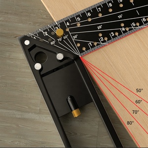 Карпентер прямоугольная квадратная черная обрамляющая линейка маркировка для измерений настраиваемый Вес Черный инструмент из алюминиевого сплава - Product Image 6