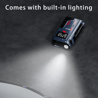 Gonfleur de pneus portable avec lumière LED, manomètre numérique, pompe électrique, moniteur de pression des pneus et charge rapide