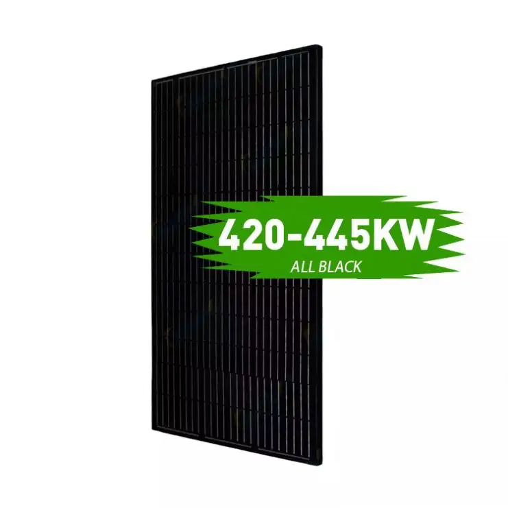 Siyah güneş enerjisi GÜNEŞ PANELI 445W 430W 420W monokristal silikon güneş paneli GÜNEŞ PANELI güç bankası ev