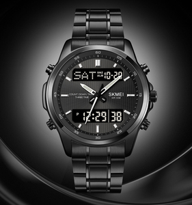 Reloj <span class=keywords><strong>Skmei</strong></span> 2049, Reloj Digital Deportivo con Doble Pantalla, Resistente al Agua, con Luz Nocturna Electrónica para Hombre - Product Image 3