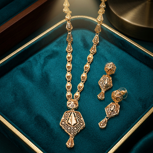 Collares de Oro Laminado de 14K, 18K, 24K al por Mayor, Conjunto de Joyería Turca Moderna, Joyería de Moda, Conjunto de Joyería de Lujo de Latón Dorado - Product Image 1
