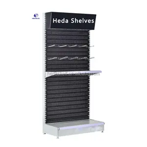 Manufacturer Storage Shelf Hardware Storage Racks Pegboard Metal Display Rack For Showroom