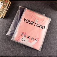 Pochette zippée CPE personnalisée avec votre logo, imprimée sur mesure, pour vêtements de bébé et d'enfant, sac d'emballage givré pour vêtements d'enfants