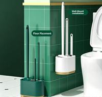 Kit de brosse WC Easy Buy avec support mural, nettoyeur de cuvette de toilettes, accessoire de nettoyage pour salle de bain domestique